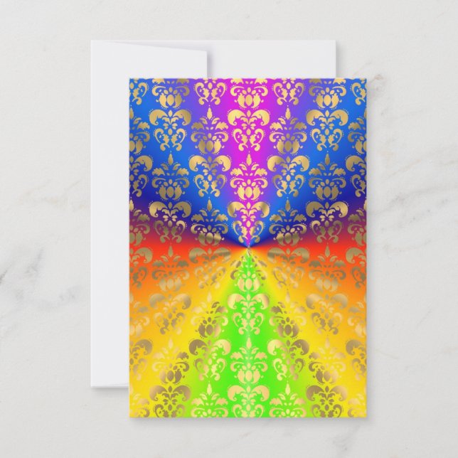 Dourado damasco arco-íris (Frente)