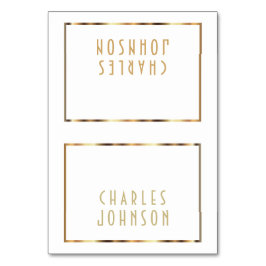 Dourado e branco - Cartões de posição