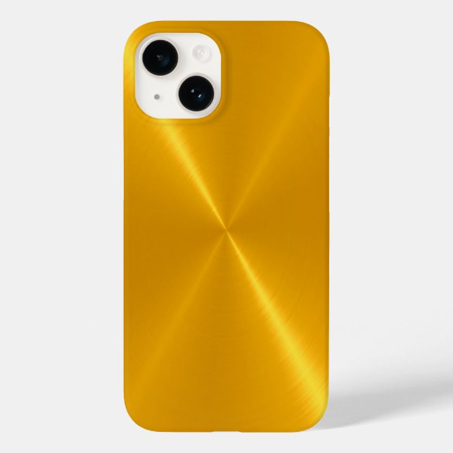 Dourado e brilhante metal de aço inoxidável (Verso)