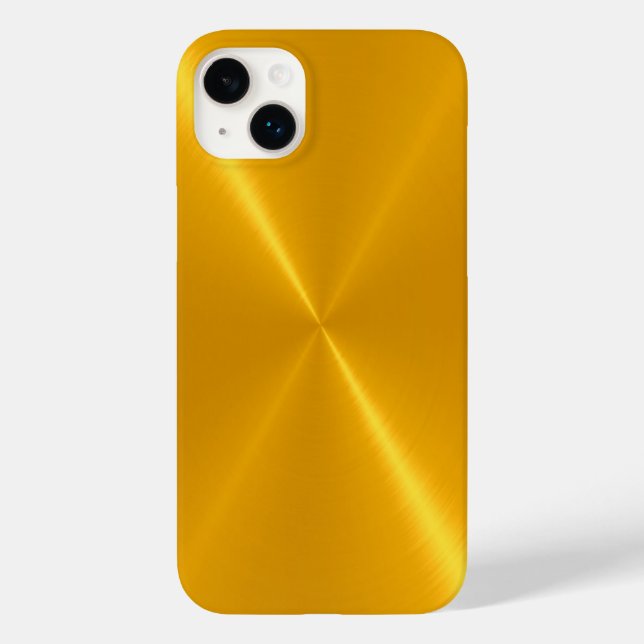 Dourado e brilhante metal de aço inoxidável (Verso)