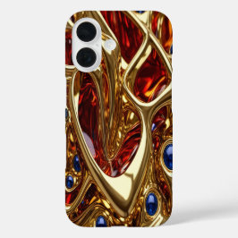 Dourado e joias nº 37 - iPhone 16 Capas