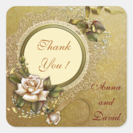 Dourado e moderno luxuoso adicione seu adesivo em 