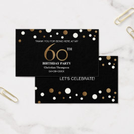 Dourado e preto, obrigado cartas