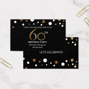 Dourado e preto, obrigado cartas