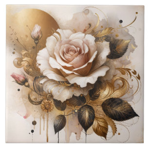 Dourado e Rosa de caxemira