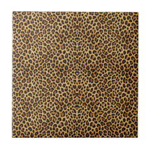 Dourado Faux Leopard Skin Pattern Impressão