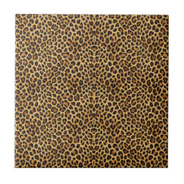 Dourado Faux Leopard Skin Pattern Impressão