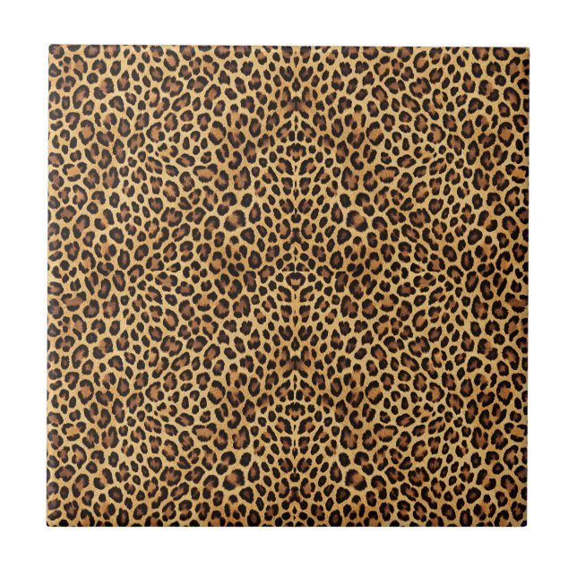 Dourado Faux Leopard Skin Pattern Impressão (Frente)