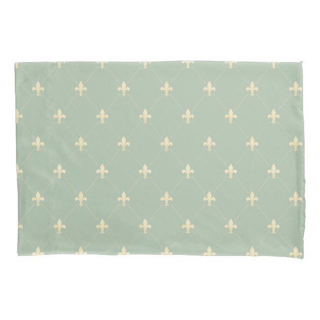 Dourado Fleur-de-Lis Sage (Frente-Esquerda)