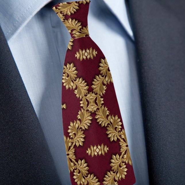 Dourado formal e gravata do padrão Ruby (Criador carregado)