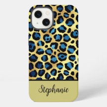 Dourado Glitter Blue Leopard
