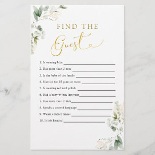 Dourado Greenery Baby em Bloom Encontre o Convidad