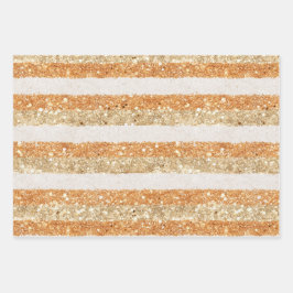 Dourado Laranja Brilho Listras Preto Floral Aniver