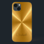 Dourado metal de aço inoxidável<br><div class="desc">Dourado Metálico de Aço Inoxidável. Por favor,  remova / troque "Elizabeth" antes da compra. Design está disponível em outros produtos.</div>