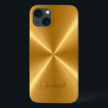 Dourado metal de aço inoxidável<br><div class="desc">Dourado Metálico de Aço Inoxidável. Por favor,  remova / troque "Elizabeth" antes da compra. Design está disponível em outros produtos.</div>