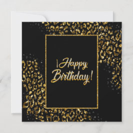 Dourado Negro e Jewel Leopard Convite