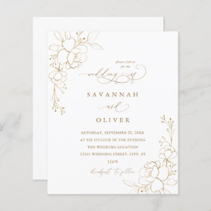 Dourado Orçamento Branca Floral e Casamento Dourad