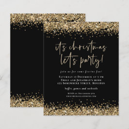 Dourado Orçamento Natal Lets Festa Preto