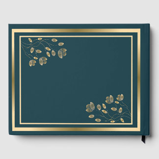 Dourado Ornamentado - Livro de visitas de casament
