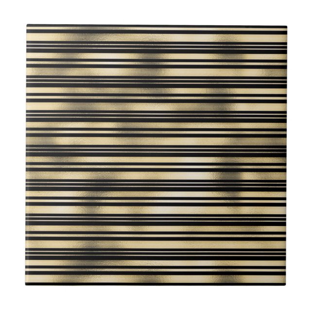 Dourado padrão de stripe folha de papel (Frente)