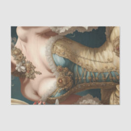 Dourado papel de dissociação do Corset Rococo