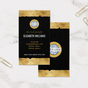 Dourado preto adicione seus Cartões de visitas de