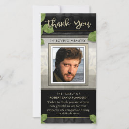 Dourado preto deixa Cartões de agradecimentos pers