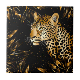 Dourado Preto Leopardo Guepardo Cozinha Banheiro