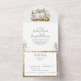 Dourado Pumpkins e Eucalyptus deixa Casamento outo