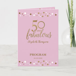 Dourado rosa 50 e fabuloso quinquagésimo Programa