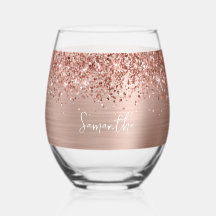 Dourado Rosa Espelhado Glam Nome