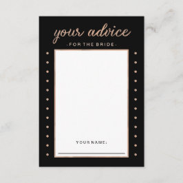 Dourado Rosa Falso em Preto - Conselho para a Noiv