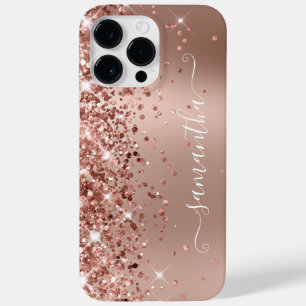 Dourado Rosa Glitter Ombre Moderno Feminino Assina
