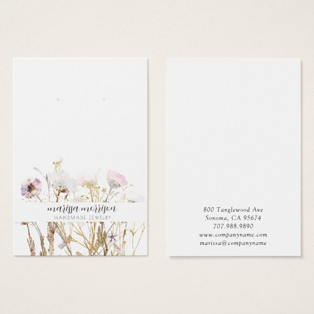 Dourado Rosa, Orelha Botânica de flor selvagem (Frente & Verso)