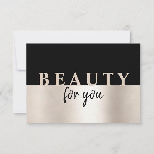 Dourado Salão de Cabelo Moderno (Frente)