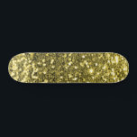 Dourado skateboard Glitter<br><div class="desc">Crie seu skate personalizado com suas próprias imagens e texto.</div>