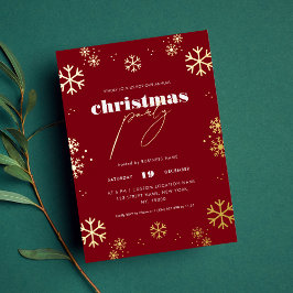 Dourado Snowflake Script Corporate Christmas Foil 