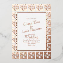 Dourado Talavera Mexicano Casamento Espanhol Press