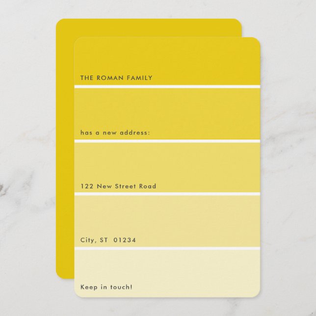 Dourado Tinta Fresca em Movimento Anúncio de Tinta (Frente/Verso)