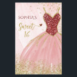Dourado vestido vermelho do orçamento doce 16 Conv<br><div class="desc">Orçamento Ruivo Dourado Glitter Sparkle Vestido Doce 16 Aniversário</div>