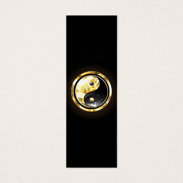 Dourado Yin Yang a preto (Frente)
