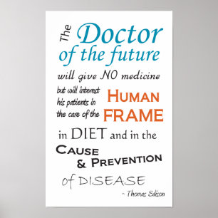 Doutor de Thomas Edison do poster futuro