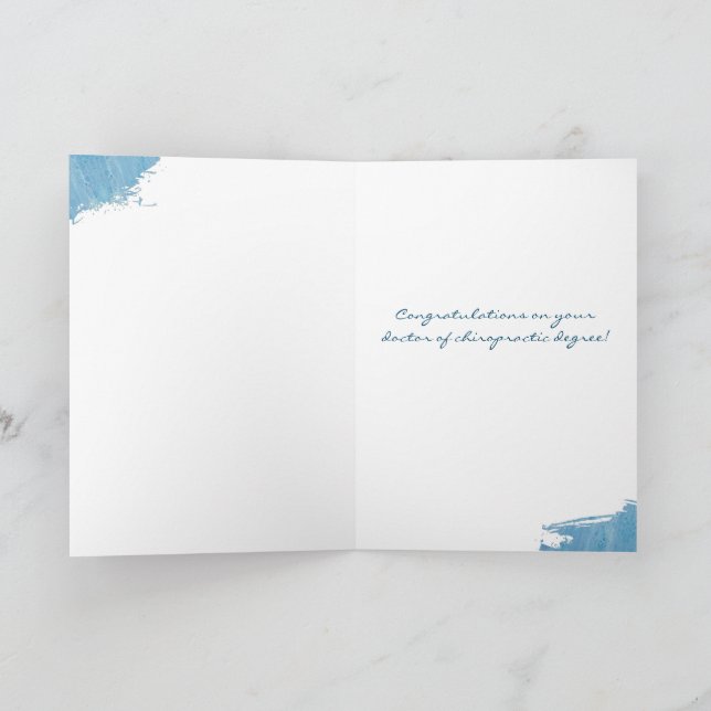 Doutor em Cartão de Graduação Chiroprático, forman (Interior)