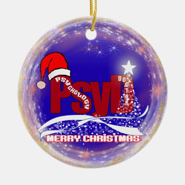 Doutor ENFEITES DE NATAL da psicologia de PsyD (Frente)