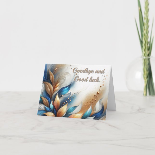 Doutor Goodbye Boa Sorte Cartões de agradecimentos (Frente)