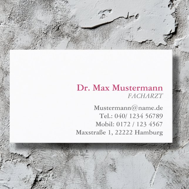 doutor simples cartão de presentação (Criador carregado)