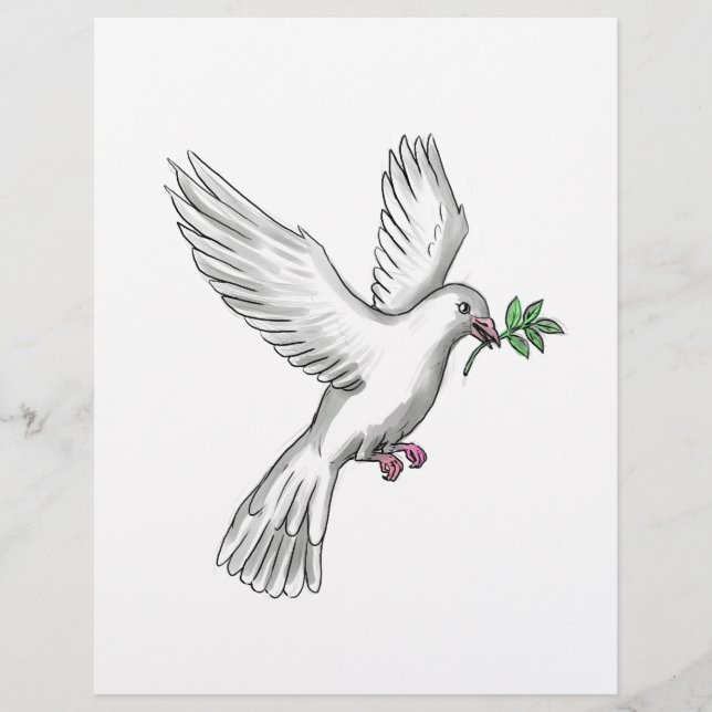 Dove Olive Leaf Tattoo (Frente)