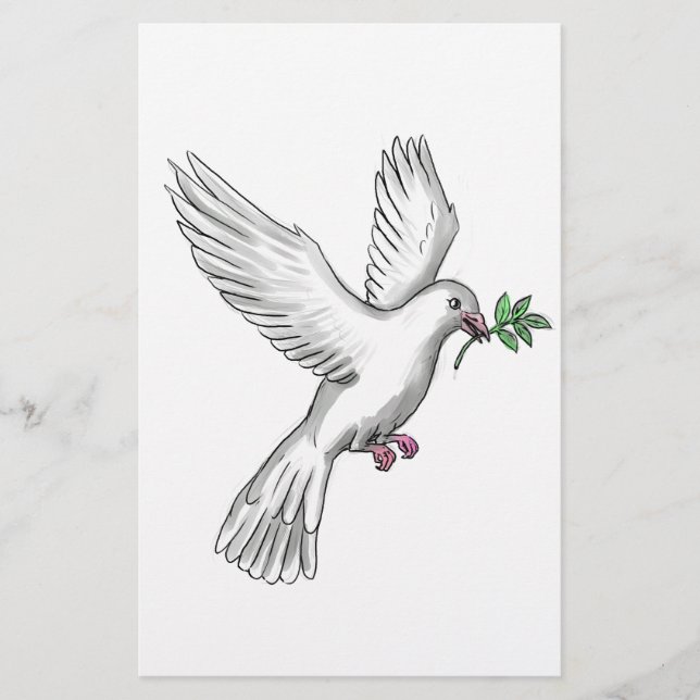 Dove Olive Leaf Tattoo (Frente)