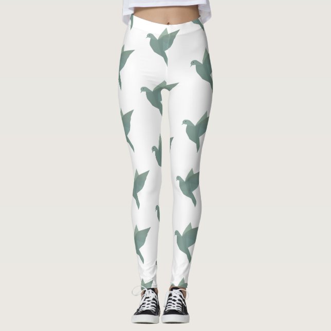 Dove, Peace, Dove Art Leggings (Frente)