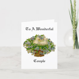 Dovs No Cartão De Saudação De Aniversário De Cesta